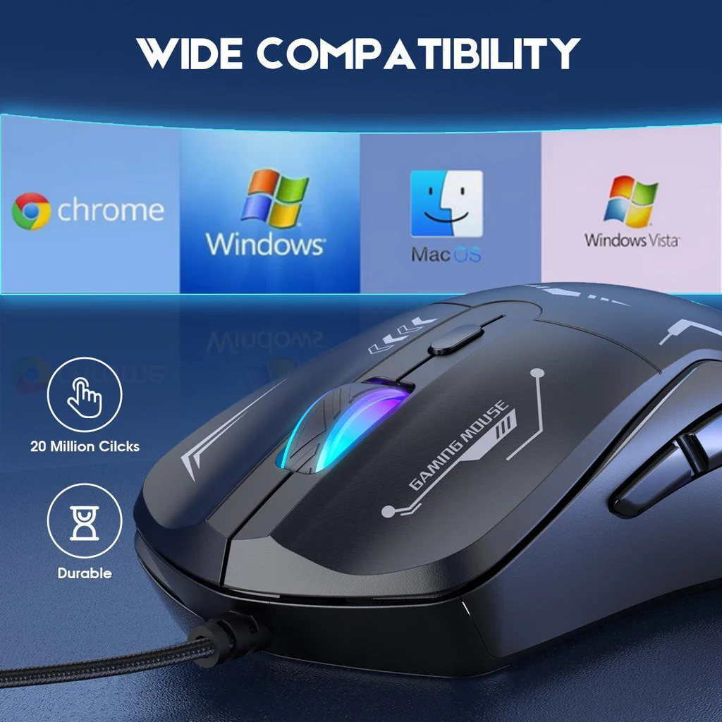 Onikuma CW917 RGB Wired Gaming Mouse